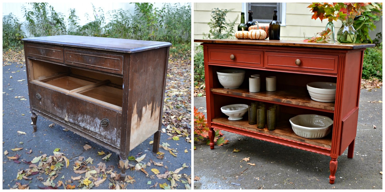 From Dresser To Kitchen Island