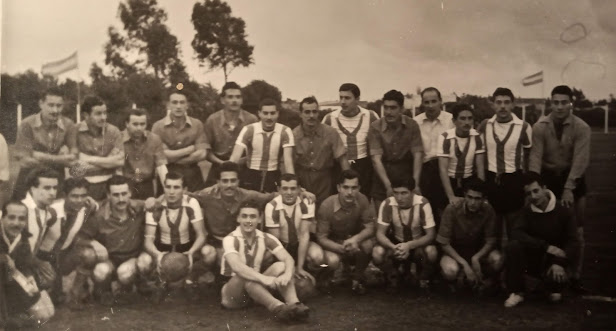 Juan Eulogio Urriolabeitia jugador de Estudiantes de La Plata en 1951