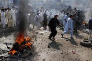 A SUICIDE BOMBER ATTACK IN PAKISTAN