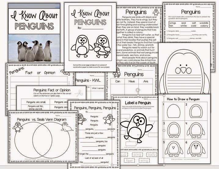 http://www.teacherspayteachers.com/Product/I-Know-About-Penguins-Nonfiction-Mini-Unit-Graphic-Organizers-1546733