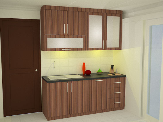  Contoh  Desain Dapur  Hemat Ruang Minimalis  Sederhana 