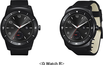 円形の有機EL搭載スマートウォッチ「LG G Watch R」がauから12月初旬に発売へ