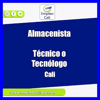 📂  Empleo en Cali hoy como ALMACENISTA 💼  |▷   #SiHayEmpleo