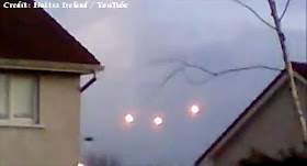 UFO's in formation over Cork, Ireland - Dec 2012
