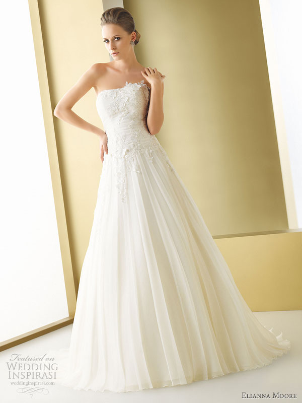 These gorgeous elegant wedding gowns are from Elianna Moore Bridal 2011 