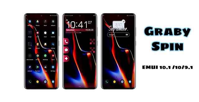 Graby Spin Theme For EMUI 10.1 And EMUI 10 EMUI 9.1 