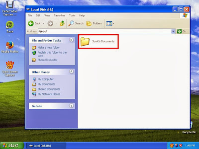 Learn how to hide files and folders in windowsXP step5