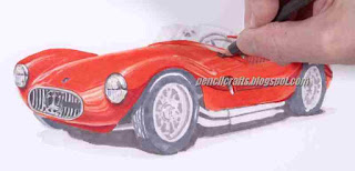 Car Pencil Sketch Drawing