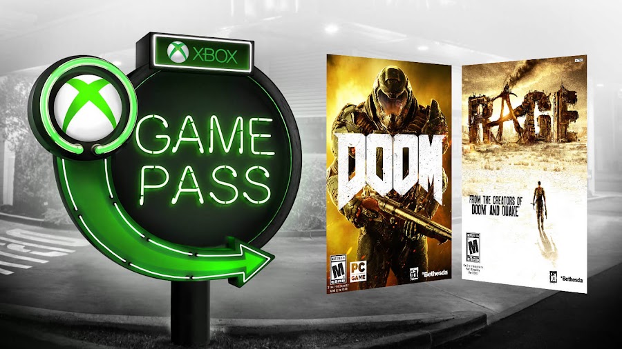 xbox game pass doom rage 2018