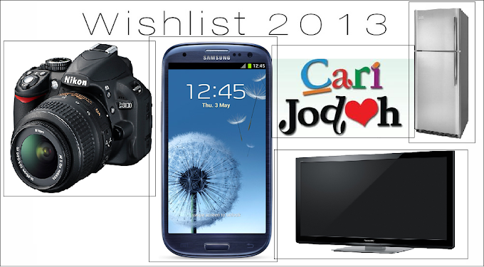 Apa Wishlist Korang Untuk Tahun 2013?