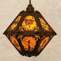 The Pumpkin Patch (last of yellow and black) limited edition vintage-style lantern by Bindlegrim on sale July 2013