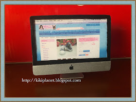 kiki monchhichi ordinateur apple i-mac handmade fait main miniature