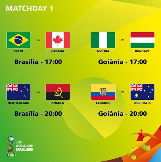 Hoy juega la TRI en inició del Mundial Sub17 en Brasil