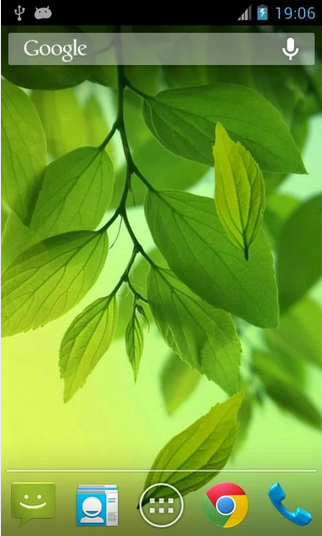 Galaxy S4 Leaf Live Wallpaper