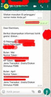 Daftar Token Gratis lewat WA