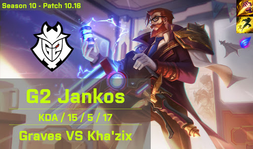 G2 Jankos Graves JG vs Khazix - EUW 10.16