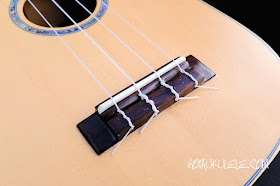 Noah Pineapple Soprano Ukulele bridge