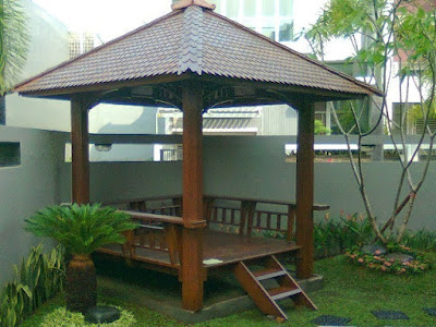 Jasa Tukang taman lamongan Gambar desain gazebo