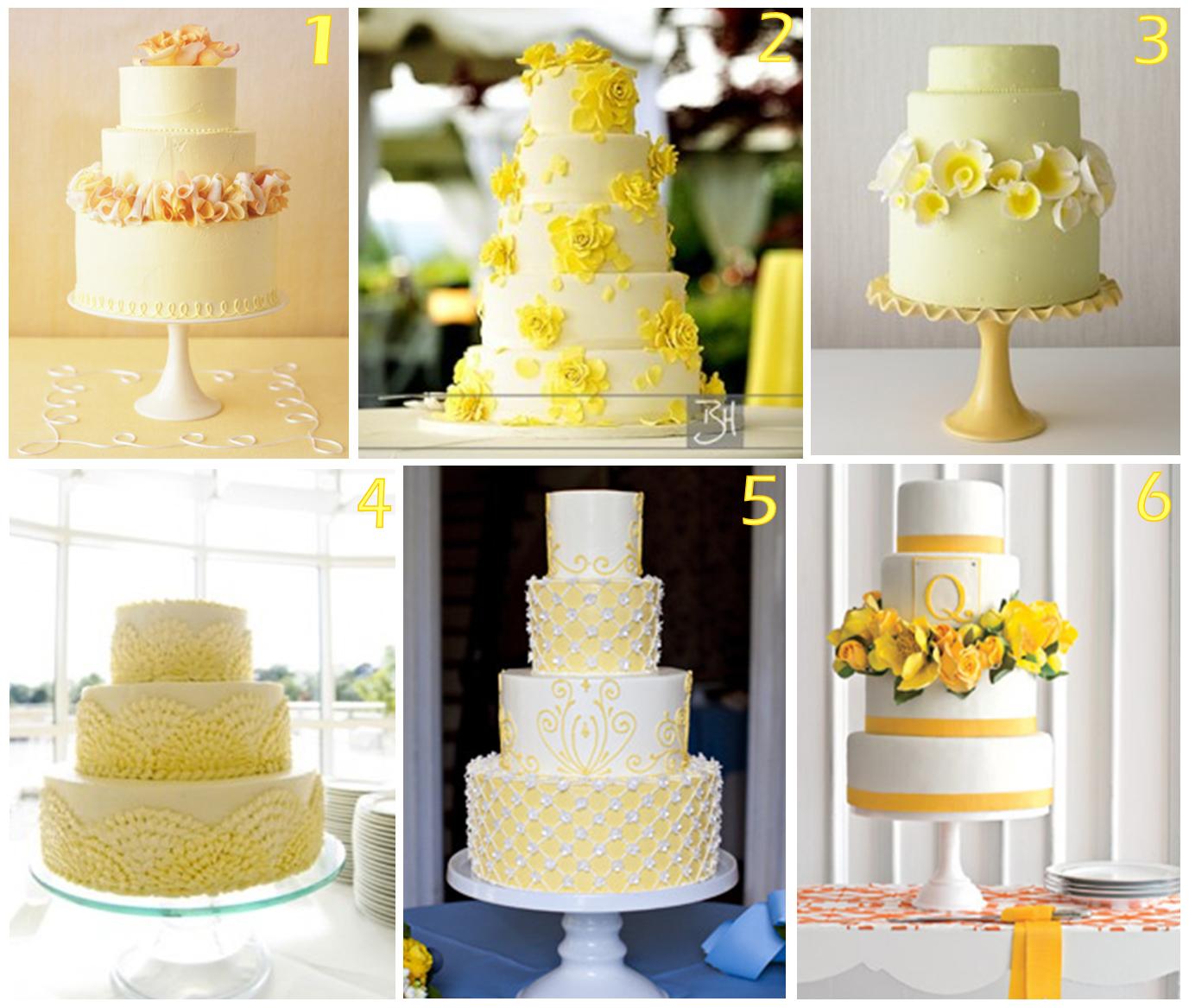 Yellow Wedding Cakes