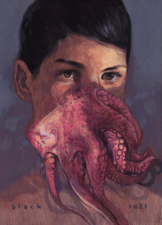 Steven Russell Black arte pinturas desenhos surreais fantásticas bizarros terror