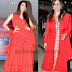 Celebrities Red Salwar Kameezes