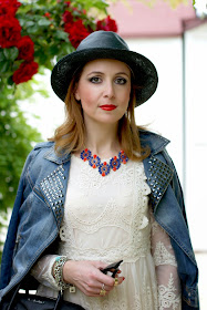 Chicwish lace dress, Ecua-Andino hat, Majestical necklace, Fashion and Cookies, fashion blogger