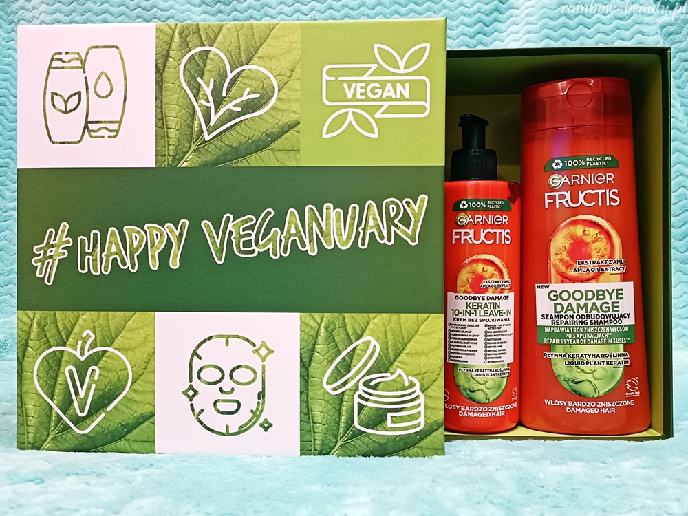 szampon krem bez spłukiwania garnier fructis goodbye damage vege