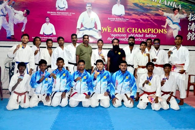  9 மாகாணங்களுக்கிடையில் கராத்தே சுற்றுப் போட்டியில் மட்டக்களப்பு மாணவர்கள் சாதனை!!