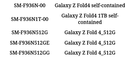 تم تأكيد أرقام طرازات Galaxy Z Flip 4 بسعة 512 جيجابايت و Galaxy Z Fold 4 سعة 1 تيرابايت في كوريا
