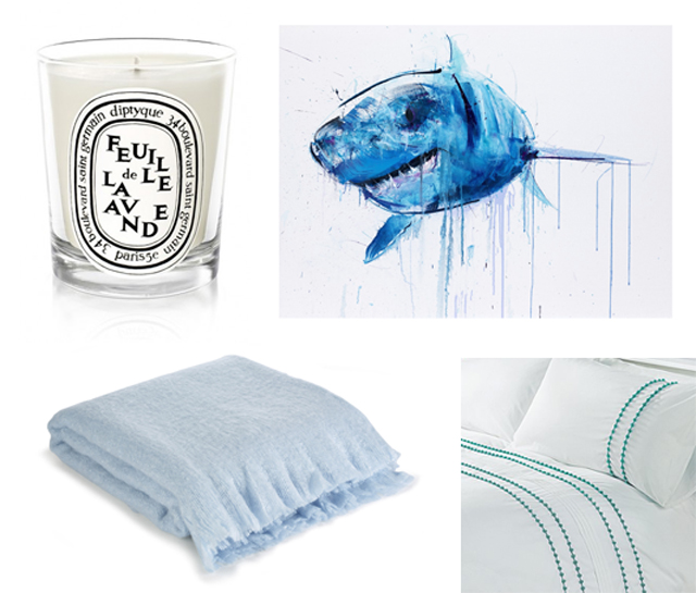 Blue bedroom wishlist