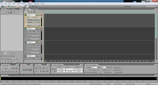 Screenshot Adobe Audition