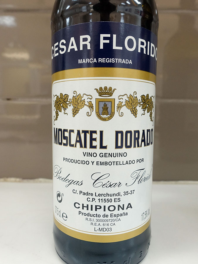 César Florido Chipiona Dorado Moscatel