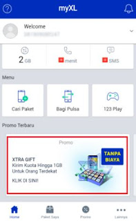 kuota gratis xl 250 mb untuk internet - paket xtra gift