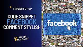 Make Facebook Stylish Comments Code Snippet (Create Stylish Facebook Vip Account)