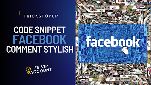 Make Facebook Stylish Comments Code Snippet (Create Stylish Facebook Vip Account)