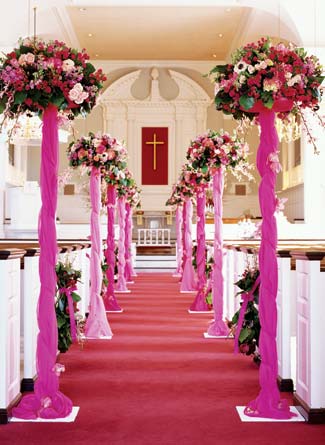 Rima Decorate the church for a wedding 