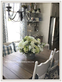 French-Farmhouse-French-Country-White-Hydrangea-DIY- Floral- Arrangement-From My Front Porch To Yours