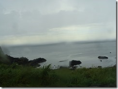 Arriving at the Giant's Causeway