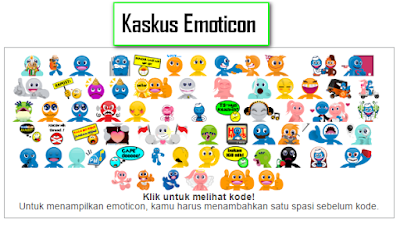 Memasang Emoticon Kaskus di komentar blog