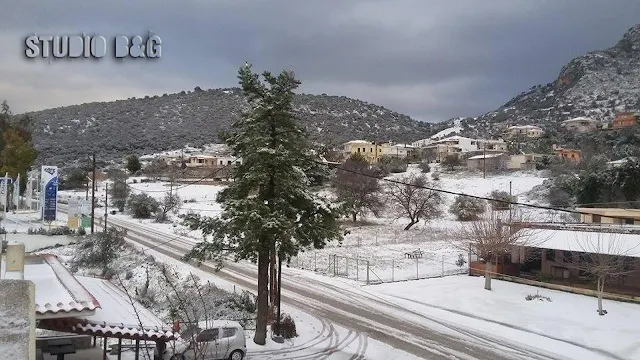 Απίστευτη χιονόπτωση στο Κολιάκι του Δήμου Επιδαύρου