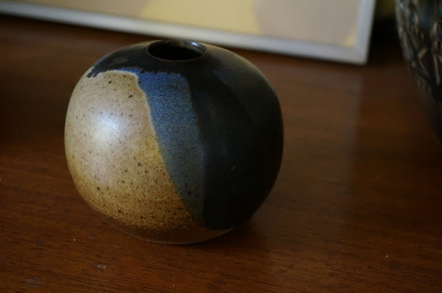 vase boule gres ceramic ceramique vintage