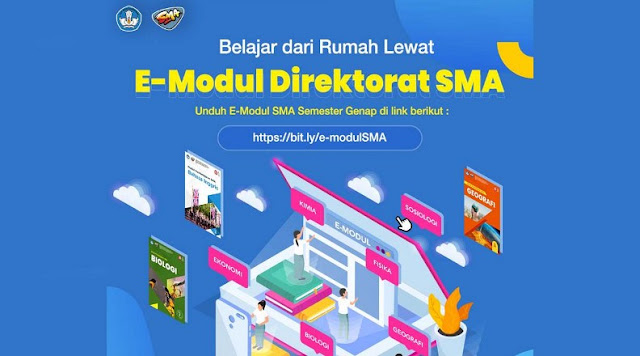 Download E-Modul SMA Semester Genap untuk Pembelajaran Dari Rumah