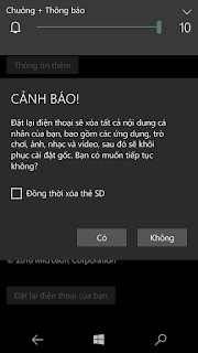 Hướng dẫn Reset điện thoại nokia lumia 