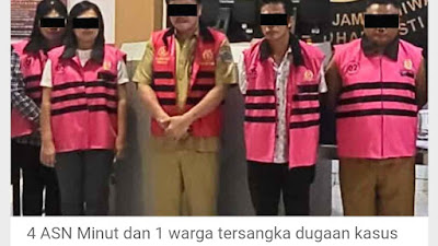 Bupati Joune Ganda Dukung Proses Hukum  ASN Pemkab Minut Terseret Dugaan Korupsi