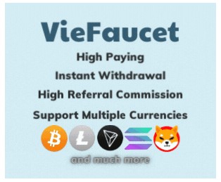 Viefaucet.com Faucet Ptc Btc | LTC | TRX | SOL | USDT | SHIB | PEPE