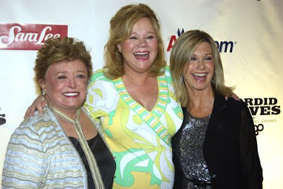 Rue McClanahan, Caroline Rhea, and Olivia Newton-John