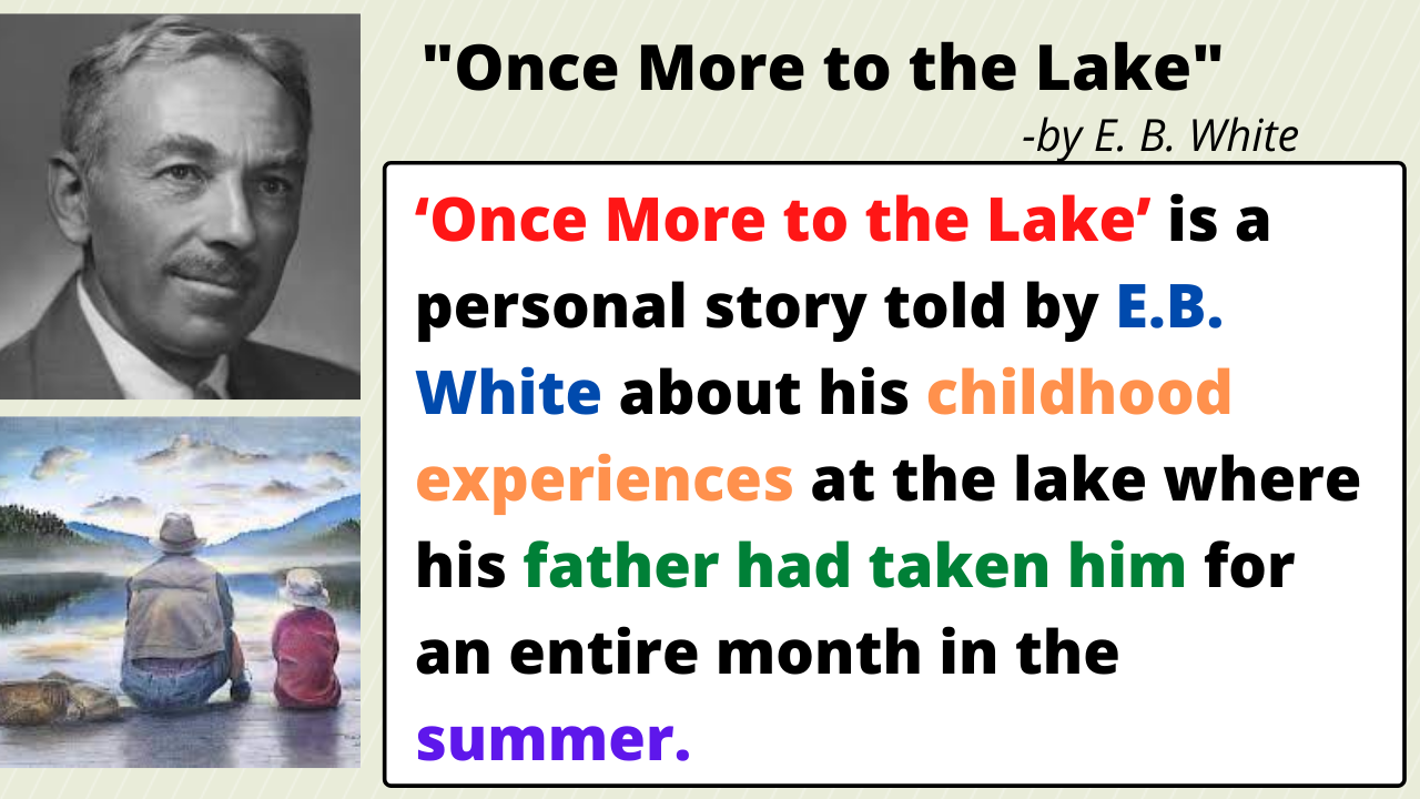 Summary of the essay Once More to the Lake by E.B. White