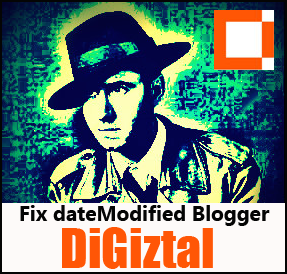 how to fix dateModified field error for Blogger