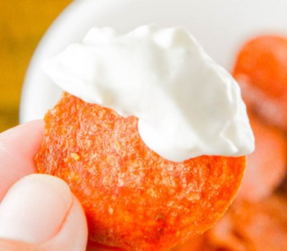 AIR FRYER PEPPERONI CHIPS (LOW CARB SNACK) #diet #appetizers