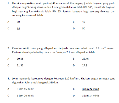 Contoh Soalan Pengetahuan Am Tahun 6 - Soalan bx